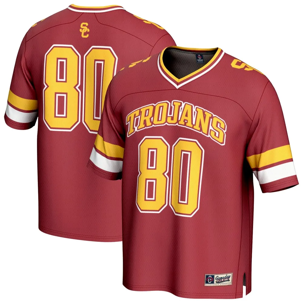 #80 USC Trojans GameDay Greats Unisex Lightweight Collegiate Football Fashion Jersey - Cardinal