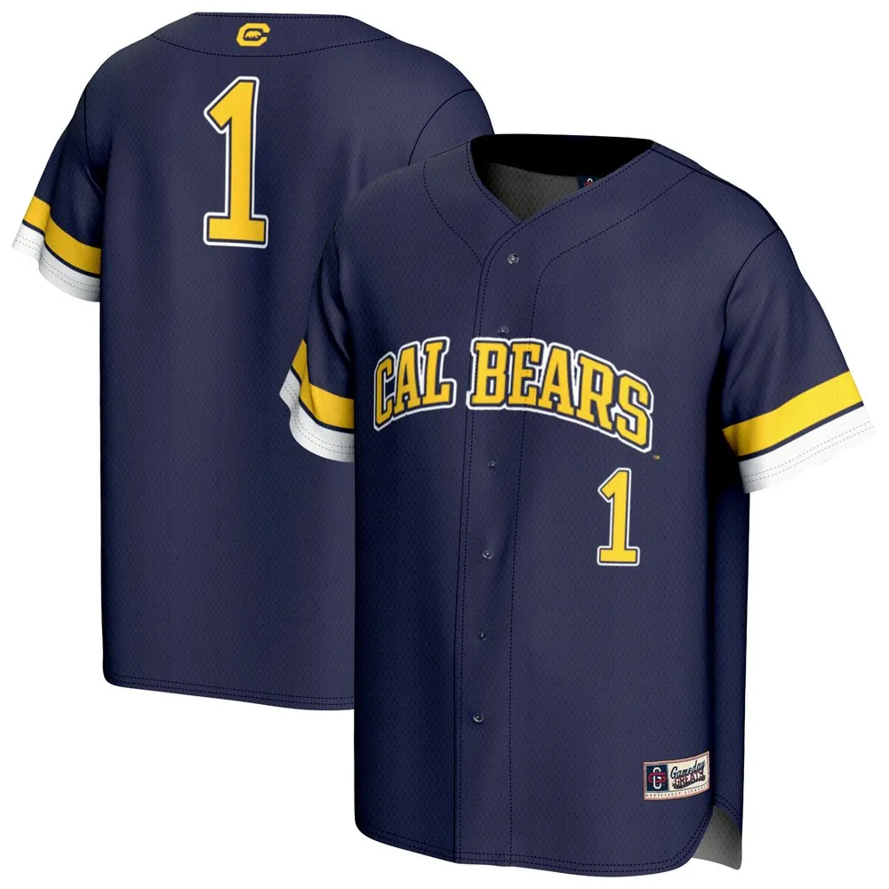 Cal Bears GameDay Greats Unisex Pick-A-Player Baseball Fashion Jersey - Navy