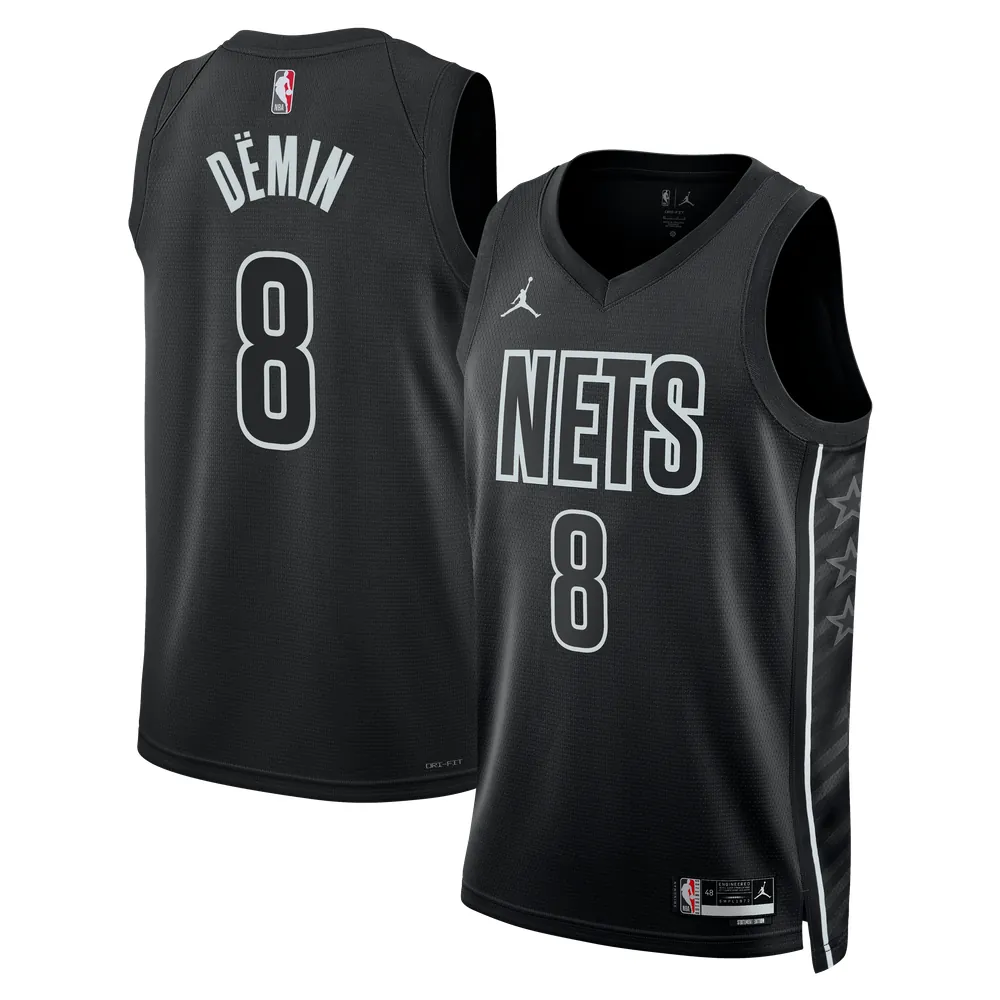 Egor Dëmin Brooklyn Nets Jordan Brand Unisex  Swingman Jersey - Statement Edition - Black