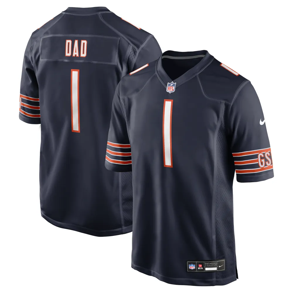 Number 1 Dad Chicago Bears Nike Game Jersey - Navy