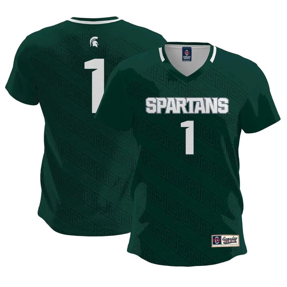 #1  Michigan State Spartans GameDay Greats  Lightweight Soccer Team Jersey - Green