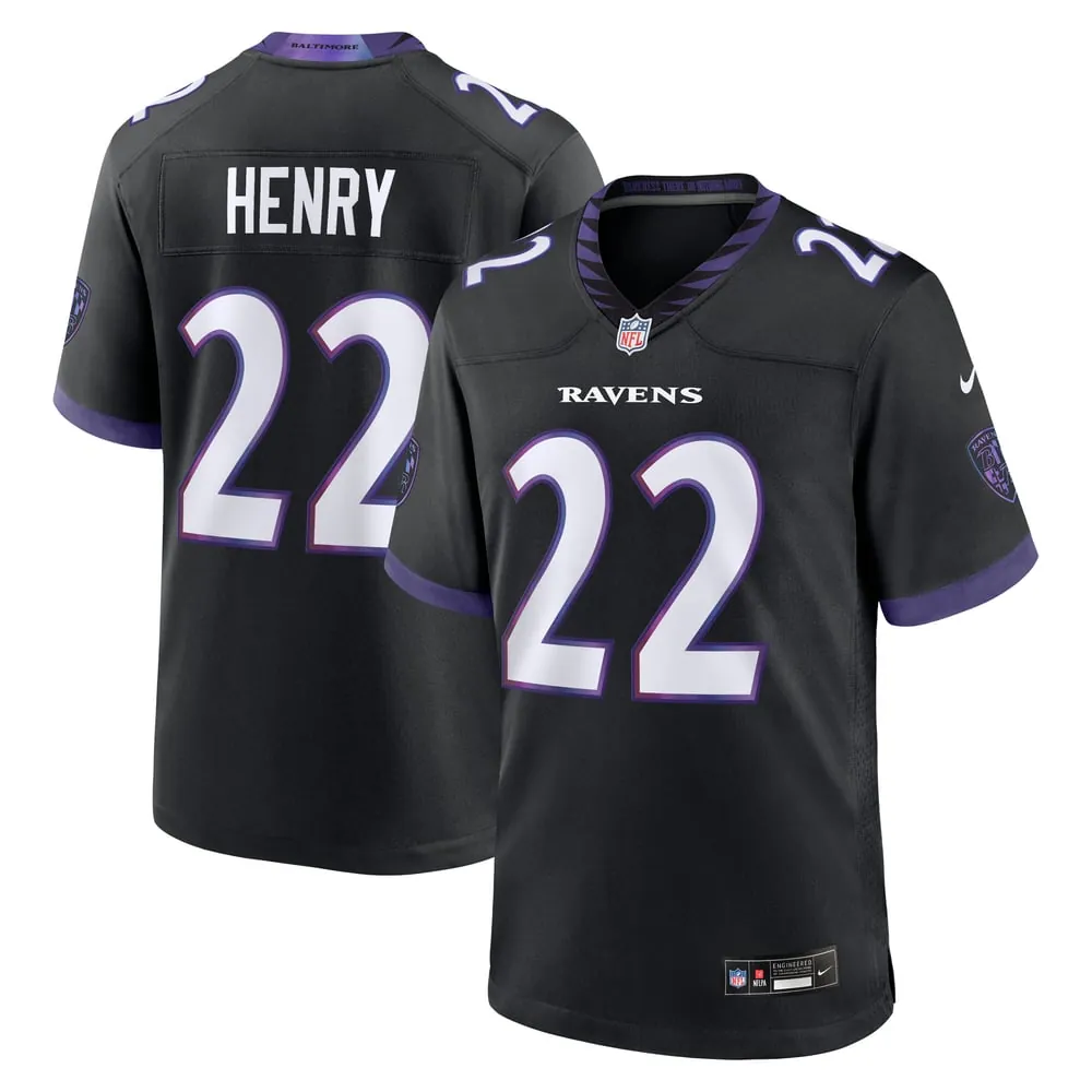 Derrick Henry Baltimore Ravens Nike Alternate Game Jersey - Black