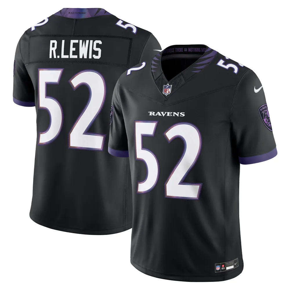 Ray Lewis Baltimore Ravens Nike Alternate Vapor F.U.S.E. Stitched Retired Player Limited Jersey - Black