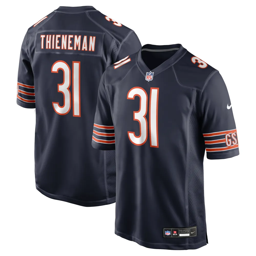 Dillon Thieneman Chicago Bears Nike Team Game Jersey - Navy
