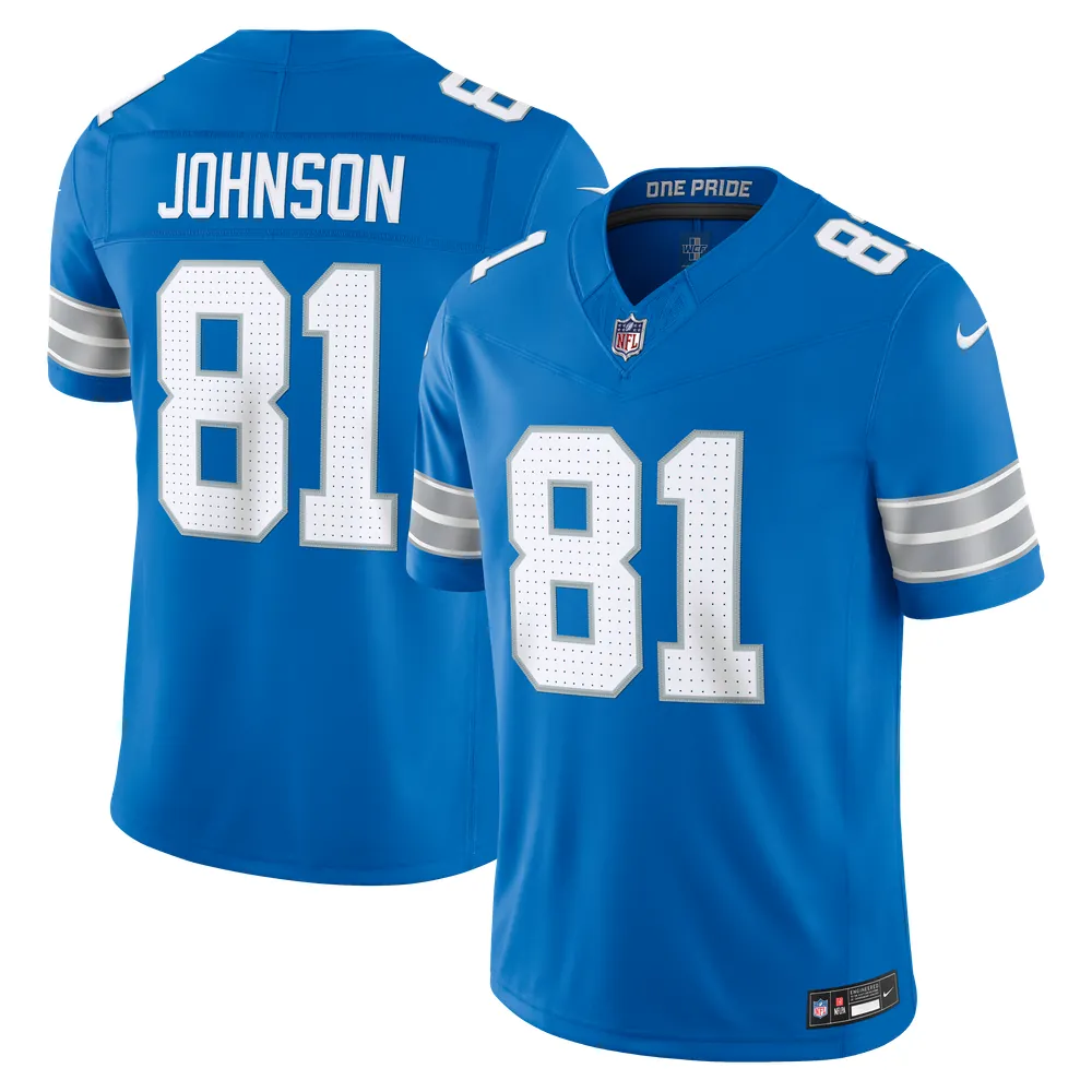 Calvin Johnson Detroit Lions Nike Vapor F.U.S.E. Stitched Retired Limited Jersey - Blue