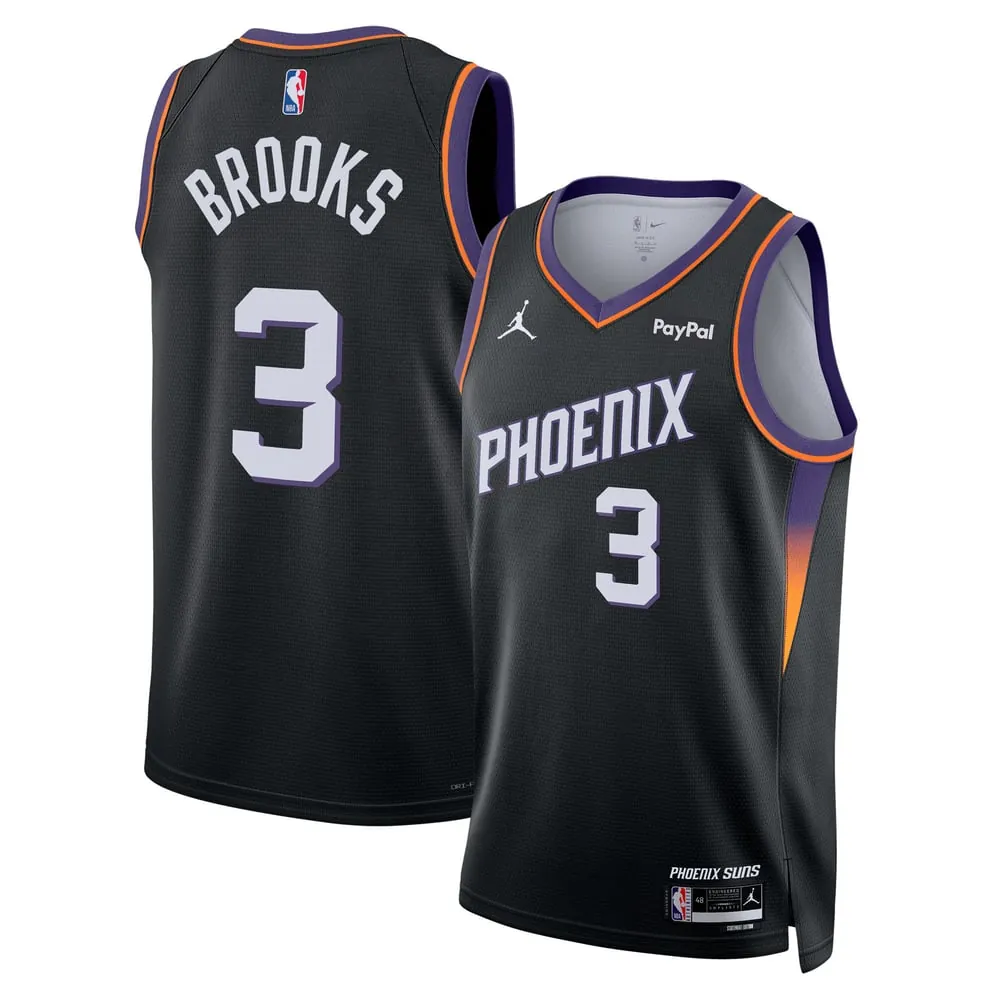 Dillon Brooks Phoenix Suns Jordan Brand Unisex Swingman Badge Jersey - Statement Edition - Black