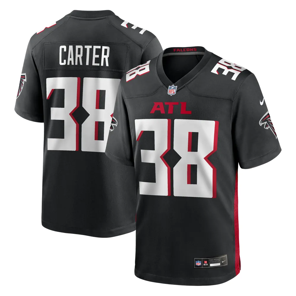 Nathan Carter Atlanta Falcons Nike Team Game Jersey -  Black