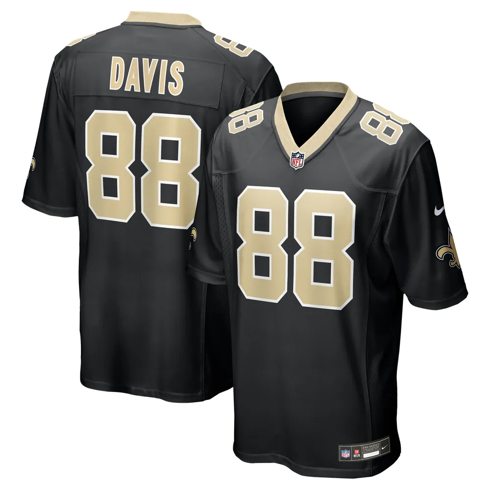Shaquan Davis New Orleans Saints Nike  Game Jersey - Black