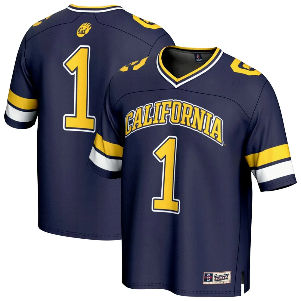 #1 Cal Bears GameDay Greats Unisex Collegiate Football Fashion Jersey - Navy