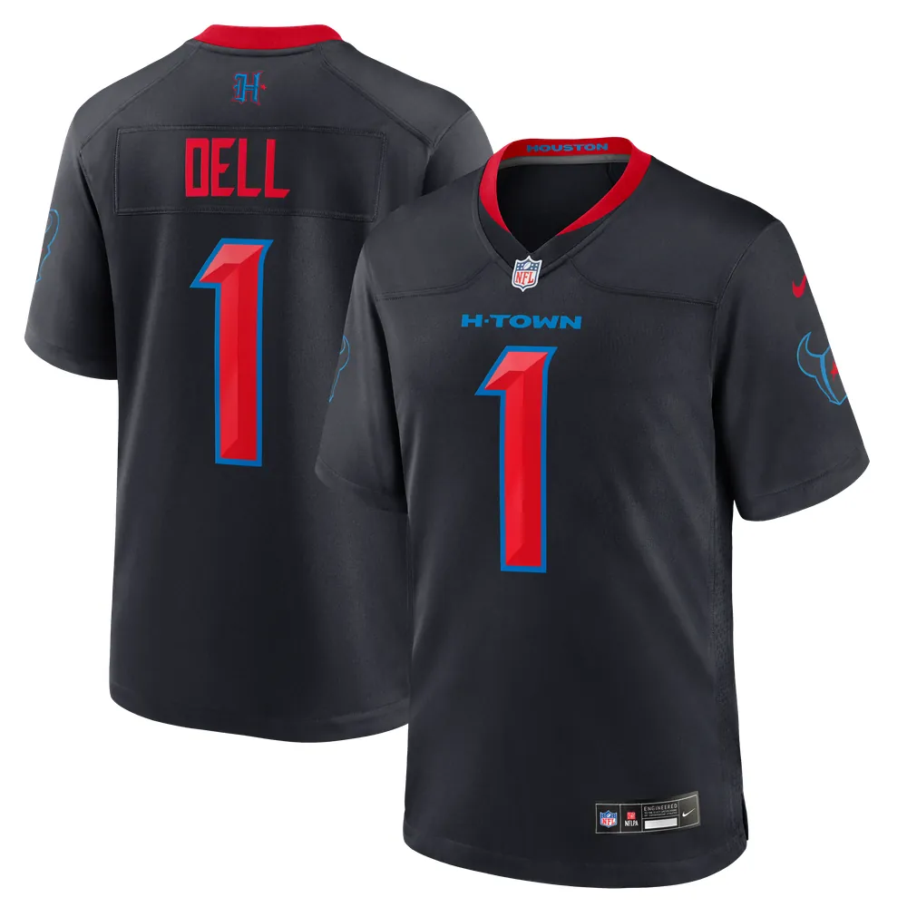 Tank Dell Houston Texans Nike Alternate Game Jersey - Navy