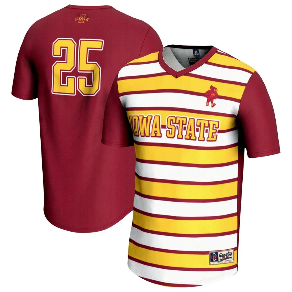 #25 Iowa State Cyclones GameDay Greats Unisex Lightweight Soccer Fashion Jersey - Cardinal
