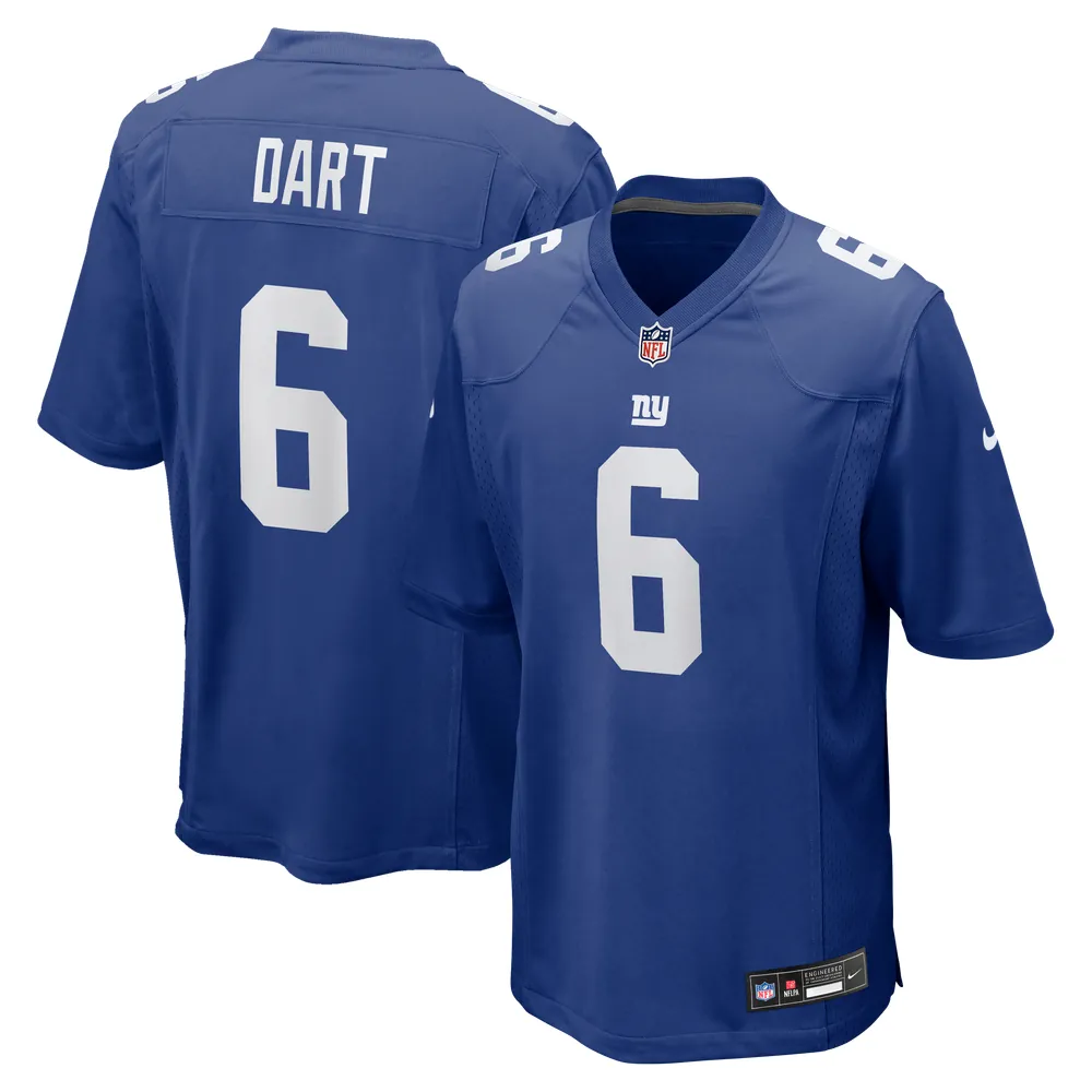 Jaxson Dart New York Giants Nike Team Game Jersey - Royal