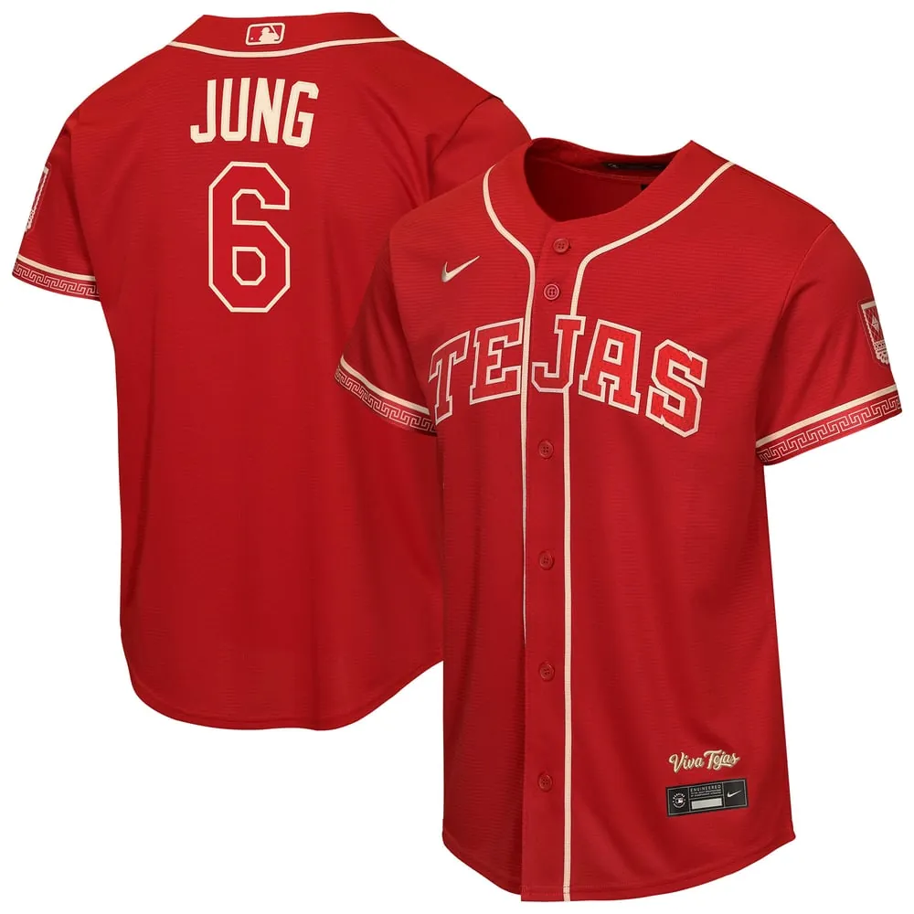 Josh Jung Texas Rangers Nike Youth 2026 City Connect Stadium Jersey - Red