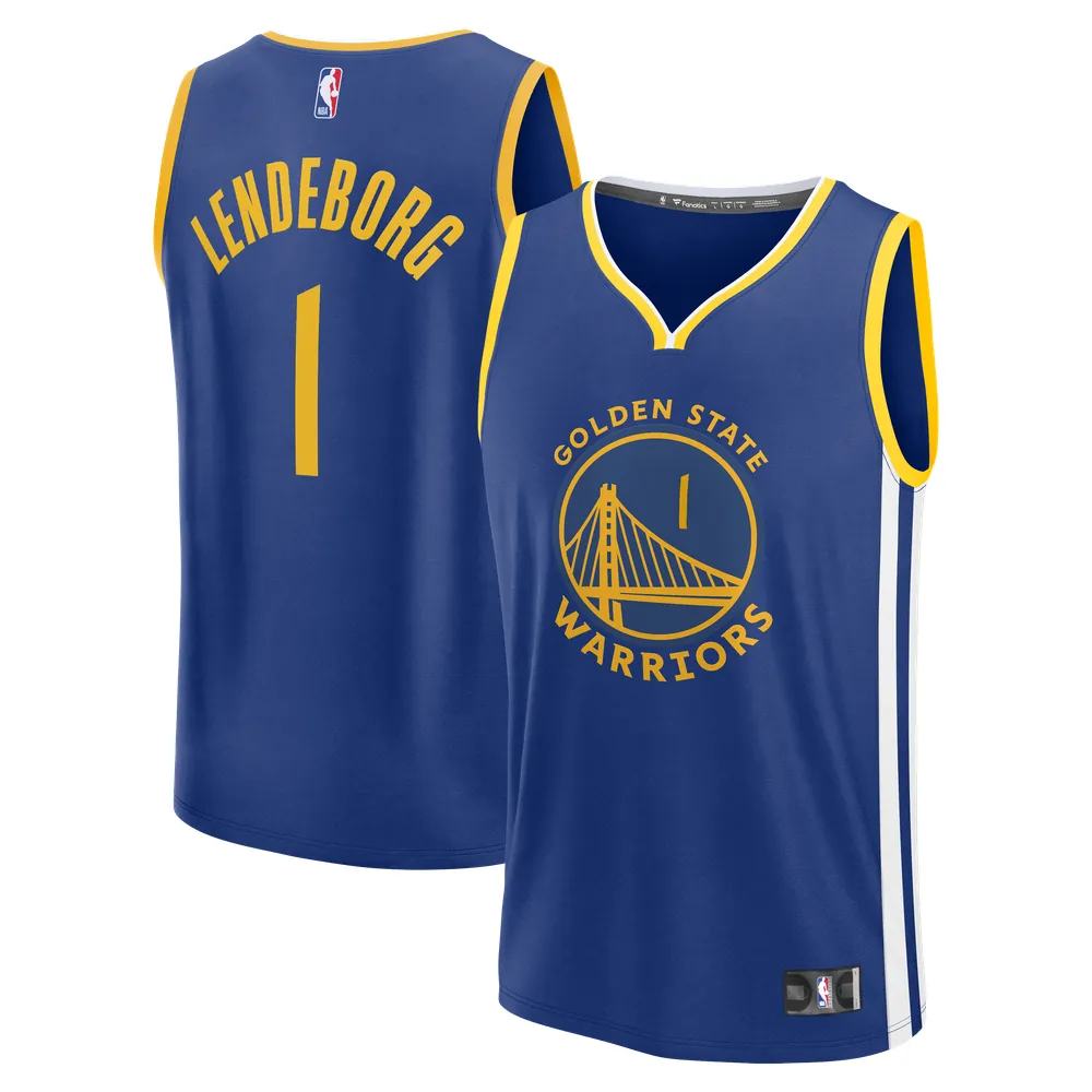 Yaxel Lendeborg Golden State Warriors Fanatics 2026 NBA Draft First Round Pick Fast Break Jersey - Icon Edition - Royal