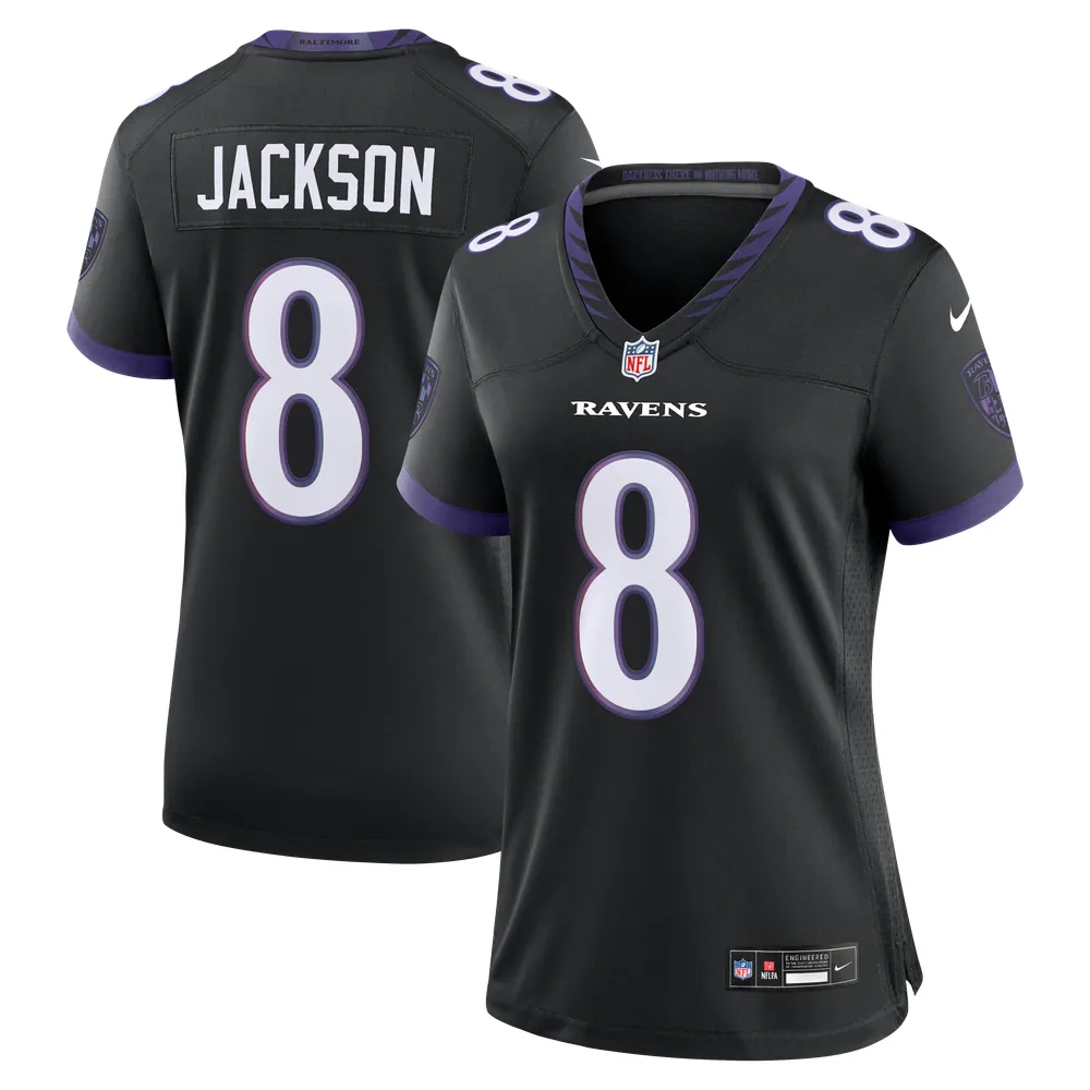 Lamar Jackson Baltimore Ravens Nike Women's Alternate Game Jersey - Black