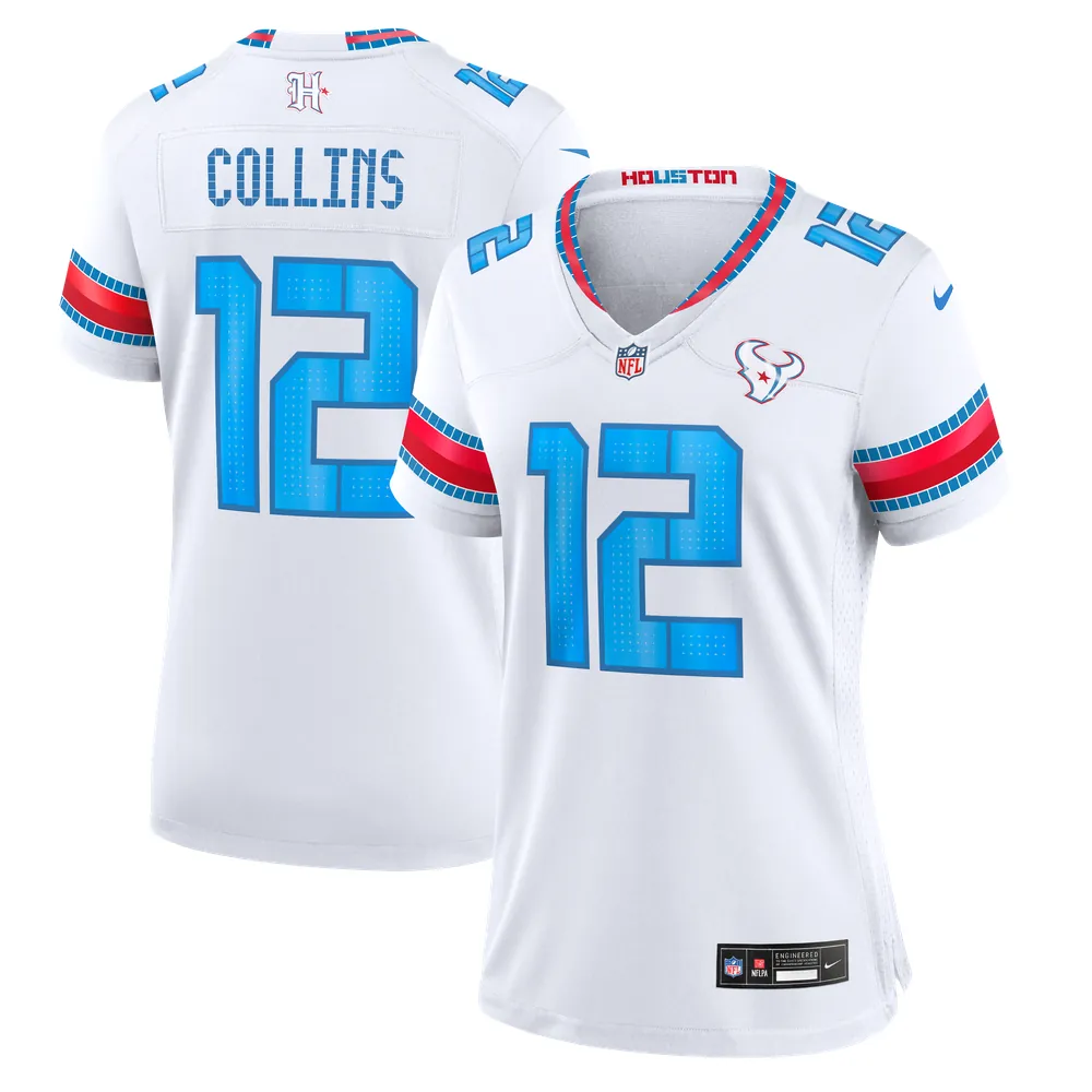 Nico Collins Houston Texans Nike Women's 2026 Rivalries Collection Game Jersey - White