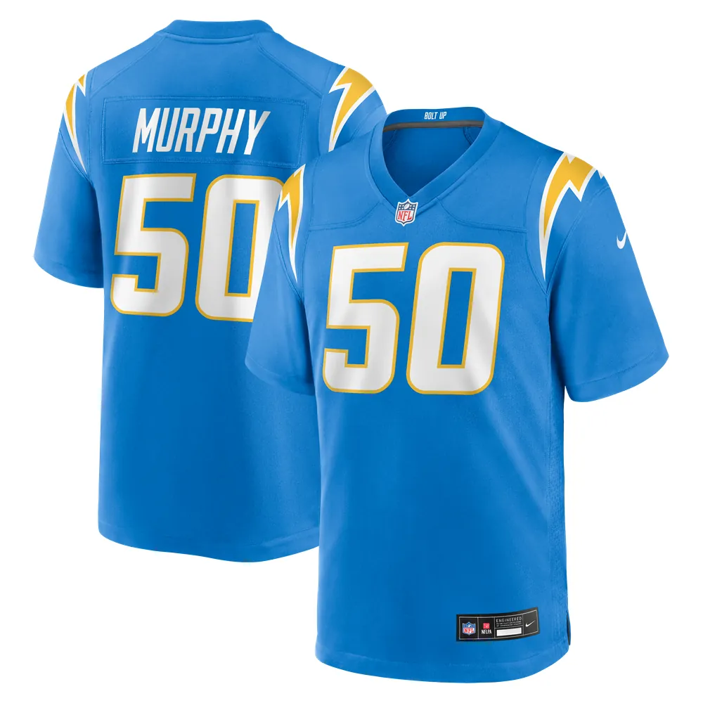 Caleb Murphy Los Angeles Chargers Nike Team Game Jersey -  Powder Blue