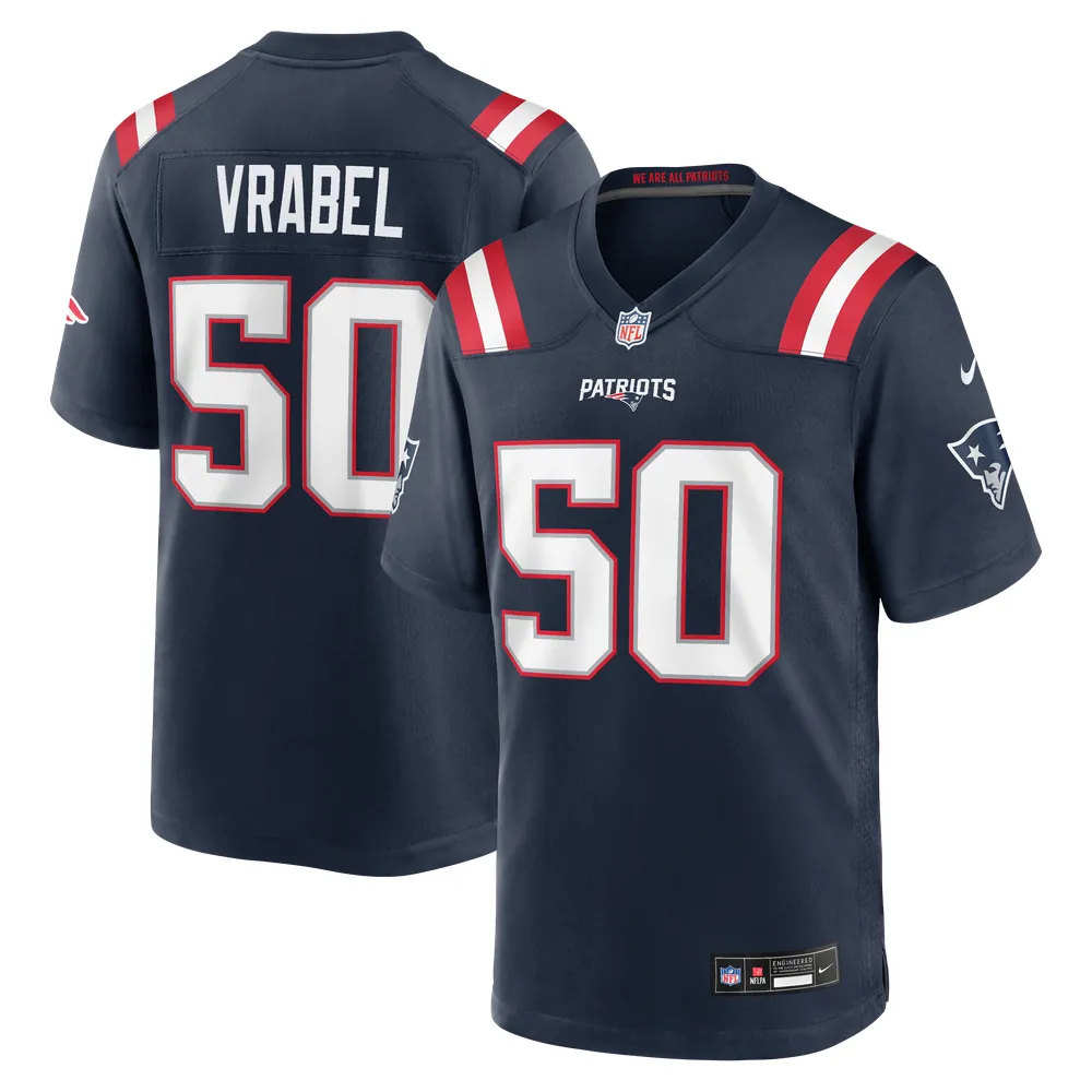 Mike Vrabel New England Patriots Nike Game Retired Player Jersey - Navy