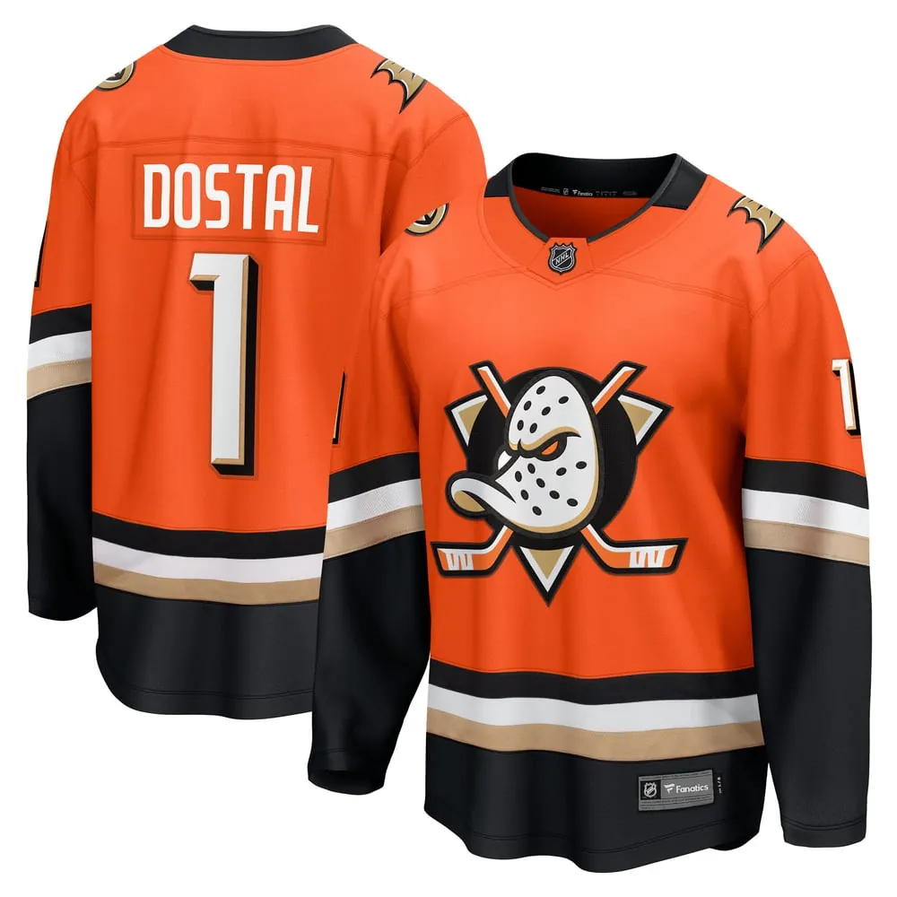 Lukas Dostal Anaheim Ducks Fanatics Home Breakaway Jersey - Orange