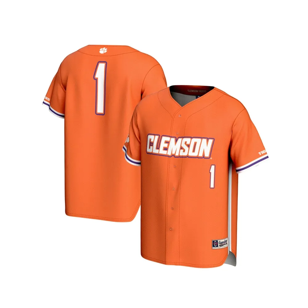 #1 Clemson Tigers GameDay Greats Unisex Lightweight Baseball Fashion Jersey - Orange