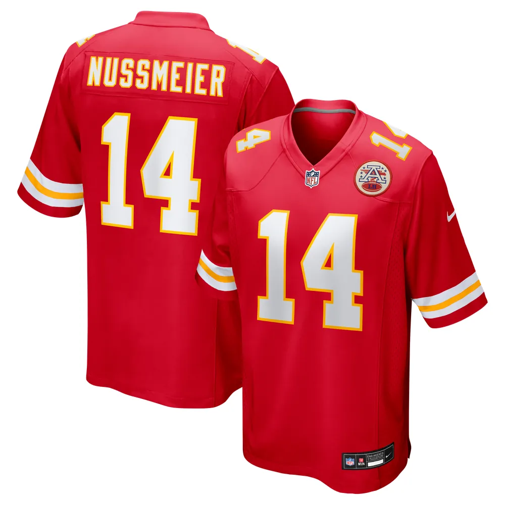 Garrett Nussmeier Kansas City Chiefs Nike Game Jersey - Red