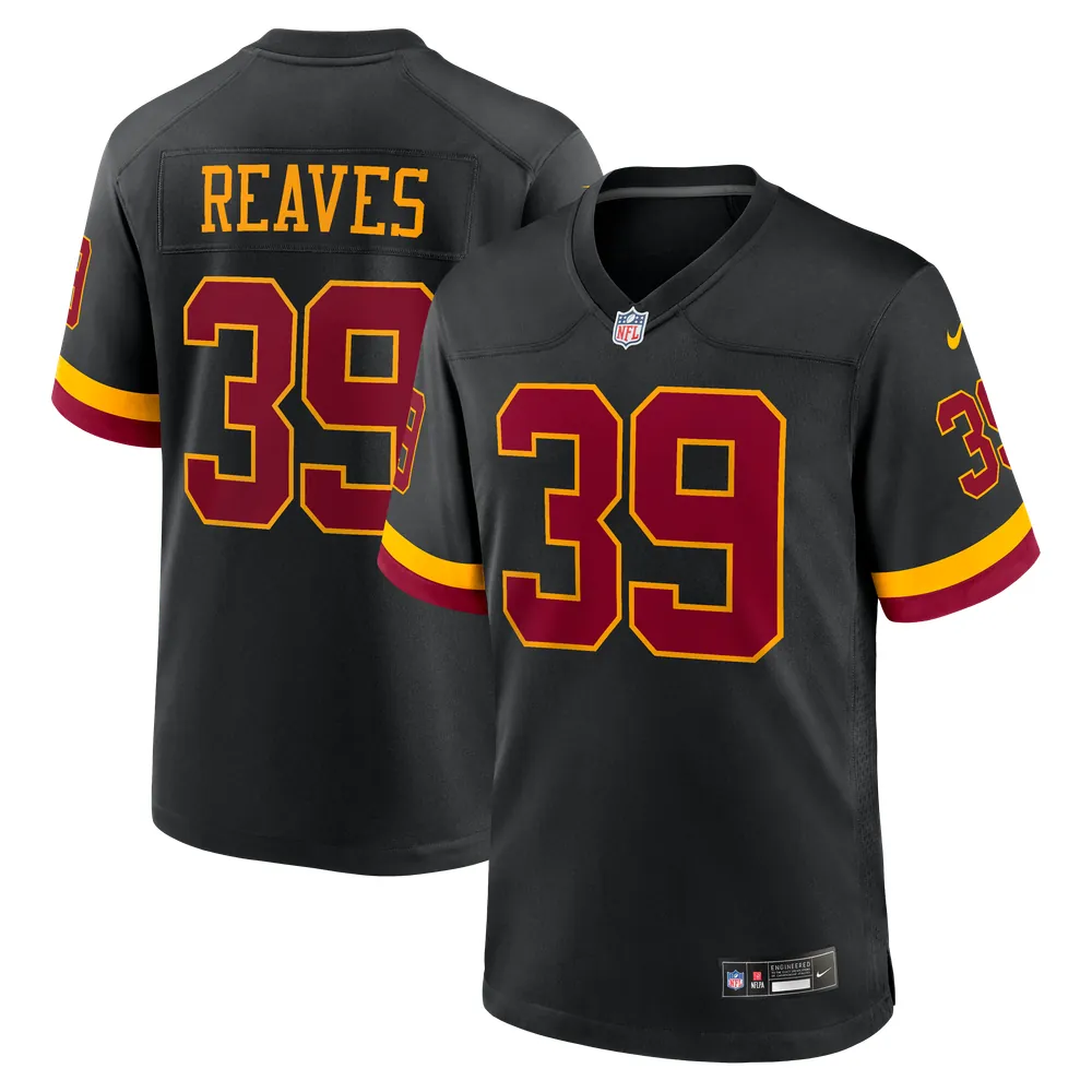 Jeremy Reaves Washington Commanders Nike Hail Raiser Alternate Game Jersey - Black