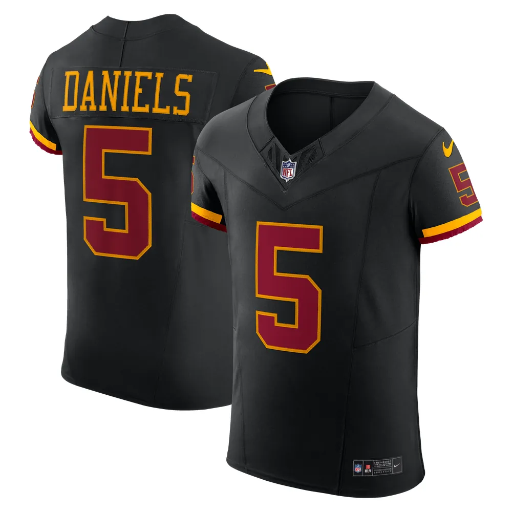 Jayden Daniels Washington Commanders Nike Alternate Vapor F.U.S.E. Elite Jersey - Black