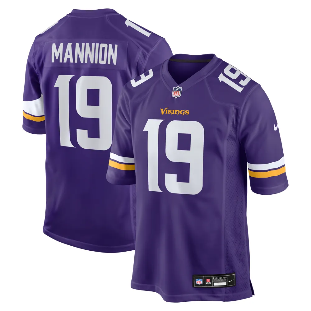 Sean Mannion Minnesota Vikings Nike  Game Jersey -  Purple