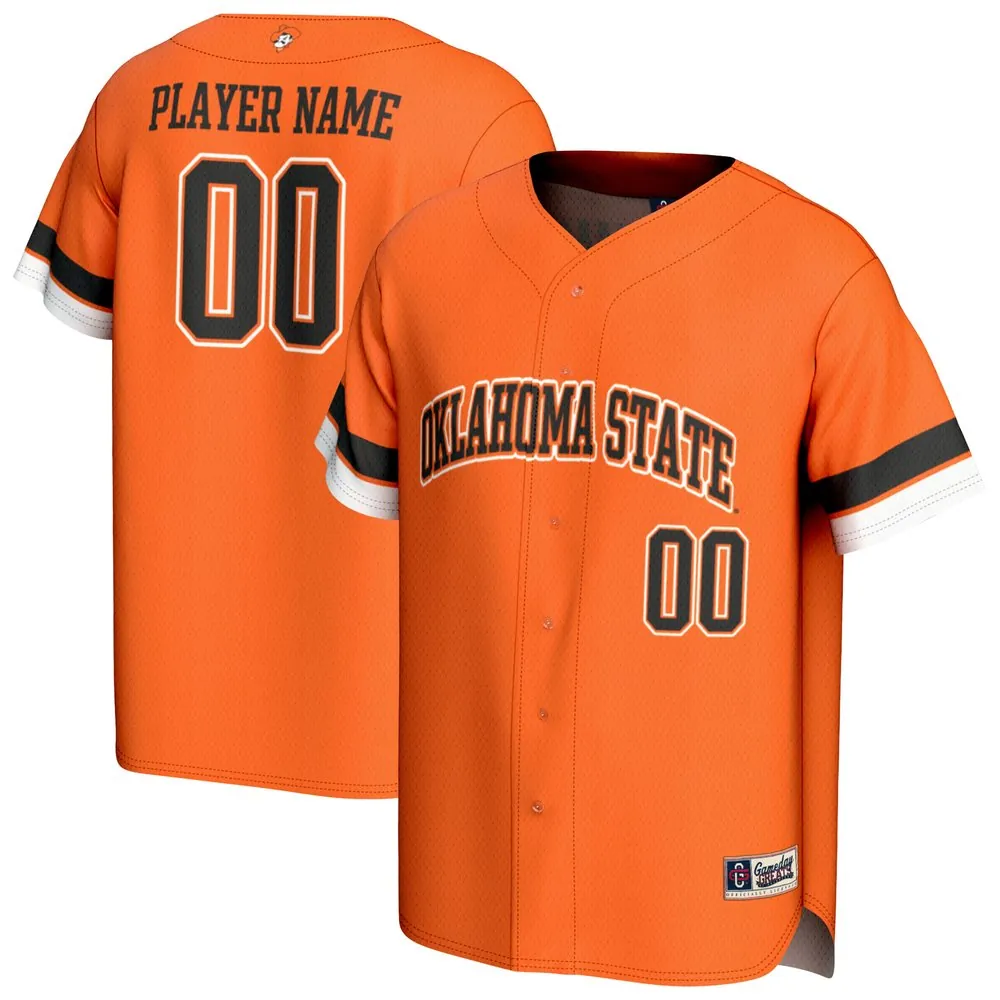 Oklahoma State Cowboys GameDay Greats Unisex NIL Pick-A-Player Lightweight Baseball Jersey - Orange