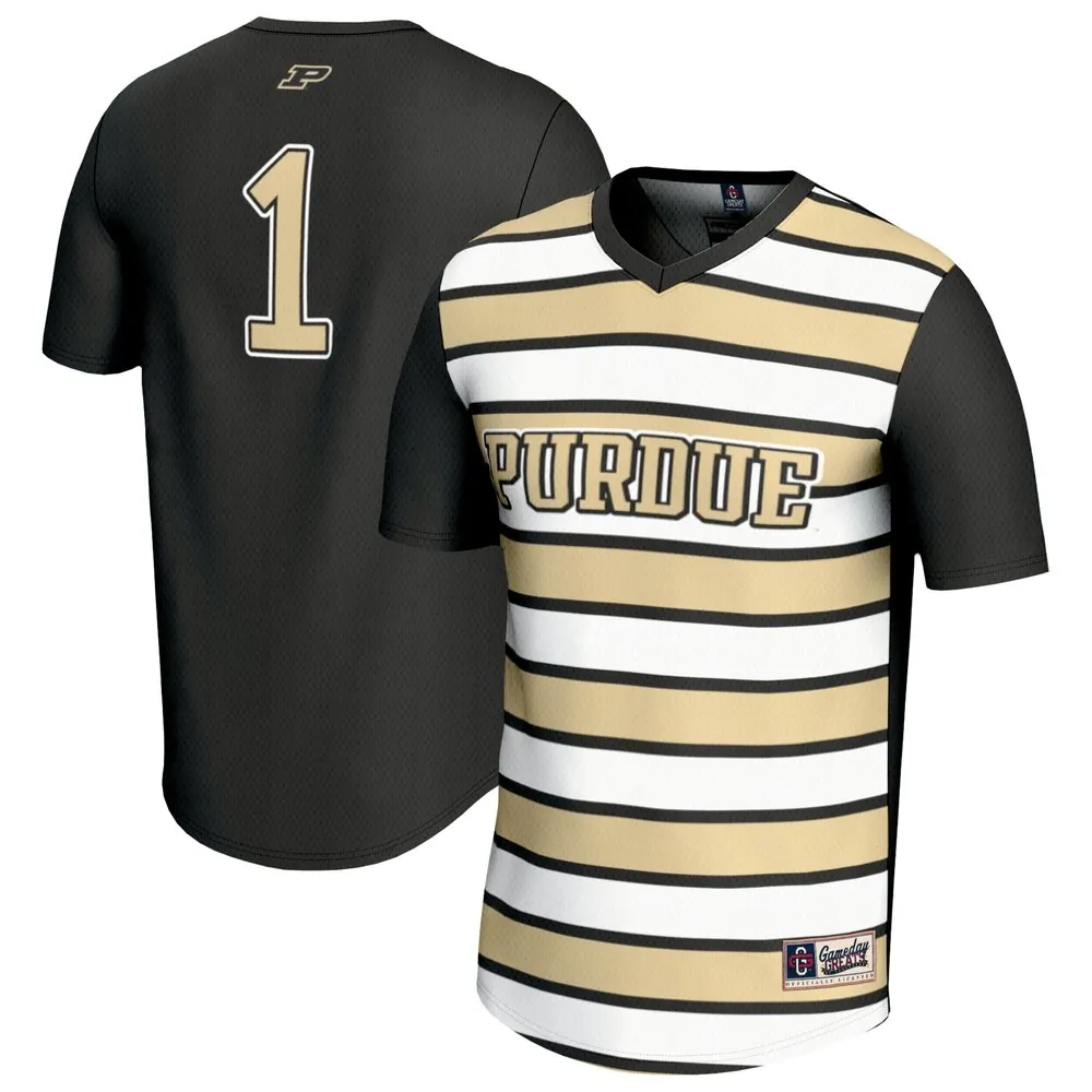 #1 Purdue Boilermakers GameDay Greats Unisex Lightweight Soccer Fashion Jersey - Black