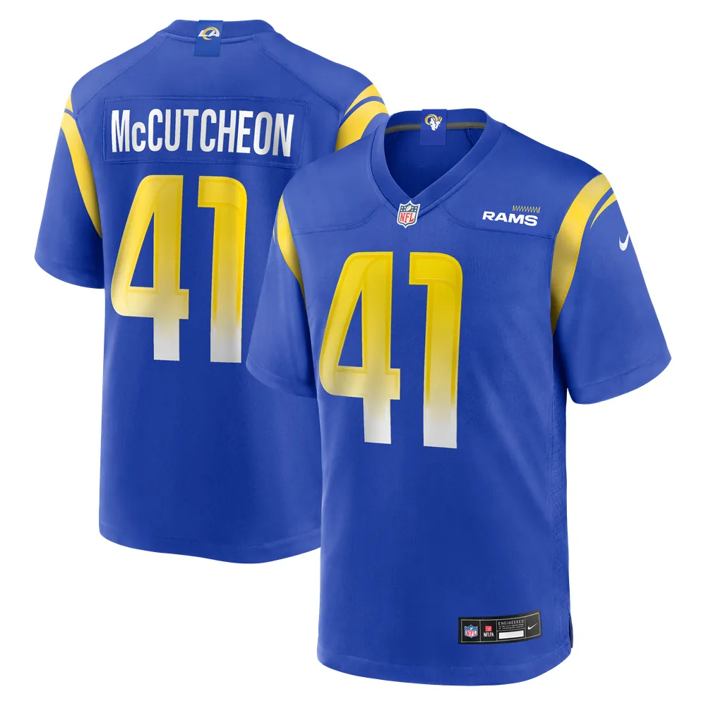 Cameron McCutcheon Los Angeles Rams Nike  Game Jersey - Royal
