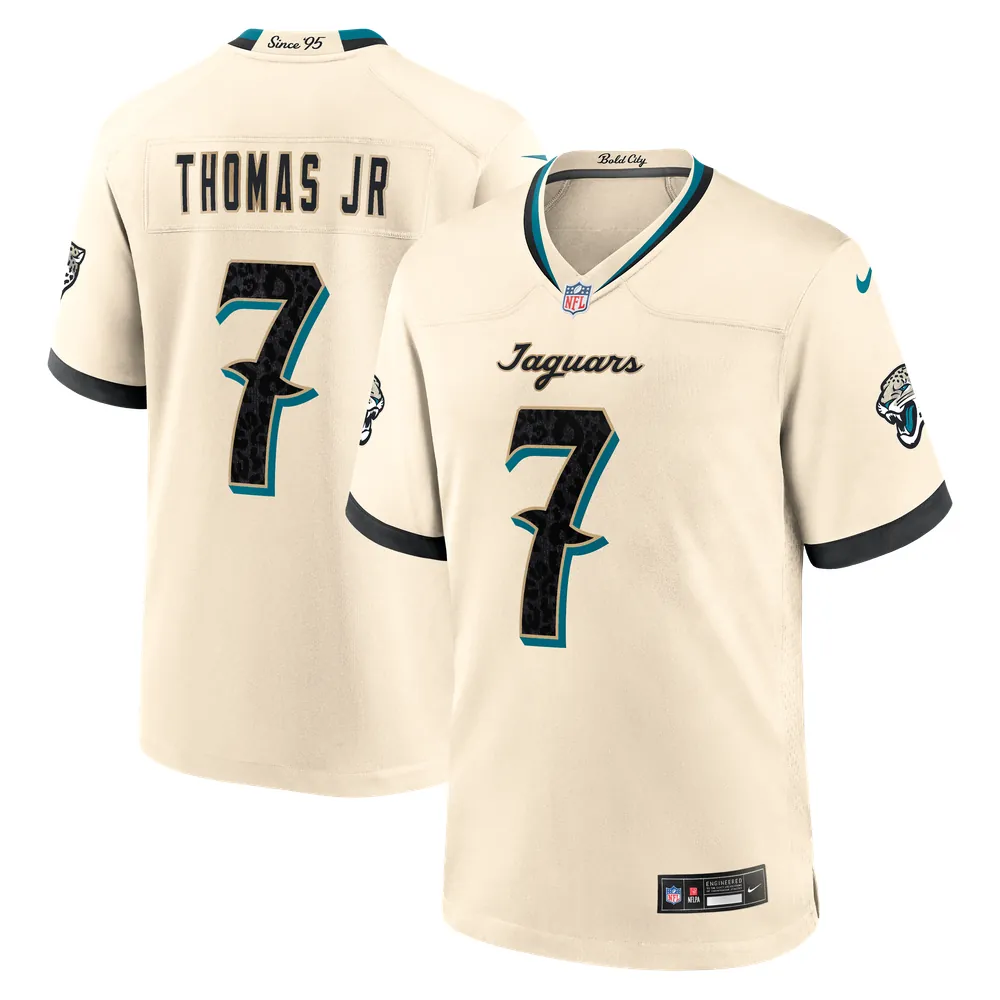 Brian Thomas Jr. Jacksonville Jaguars Nike 2026 Rivalries Collection Game Jersey - Natural