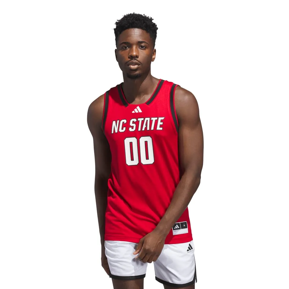 #00 NC State Wolfpack adidas Replica Swingman Jersey - Red