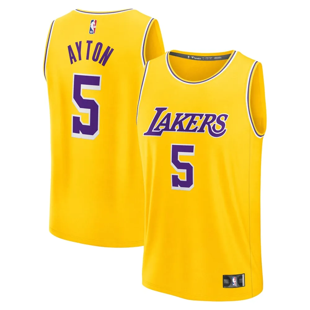 Deandre Ayton Los Angeles Lakers Fanatics Fast Break Replica Player Jersey - Icon Edition - Gold