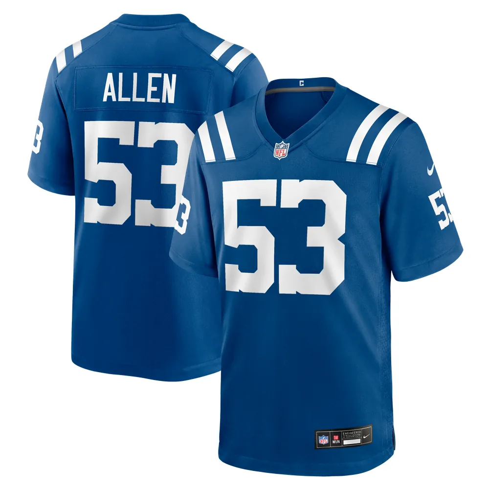 CJ Allen Indianapolis Colts Nike Team Game Jersey - Royal
