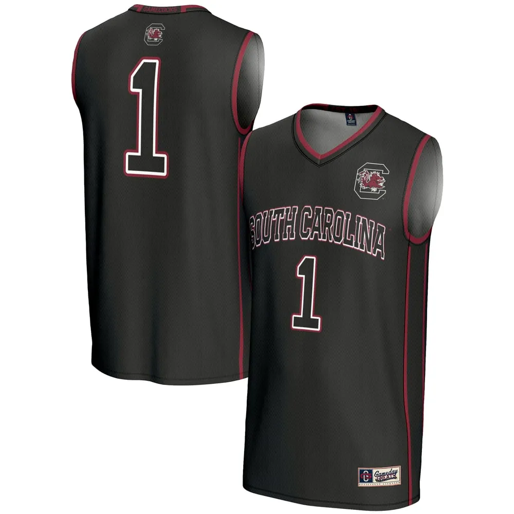 #1 South Carolina Gamecocks GameDay Greats Unisex Lightweight Basketball Jersey - Black