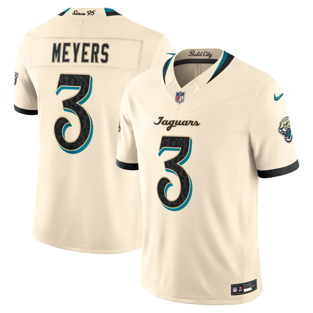 Jakobi Meyers Jacksonville Jaguars Nike 2026 Rivalries Collection Stitched Limited Jersey - Natural