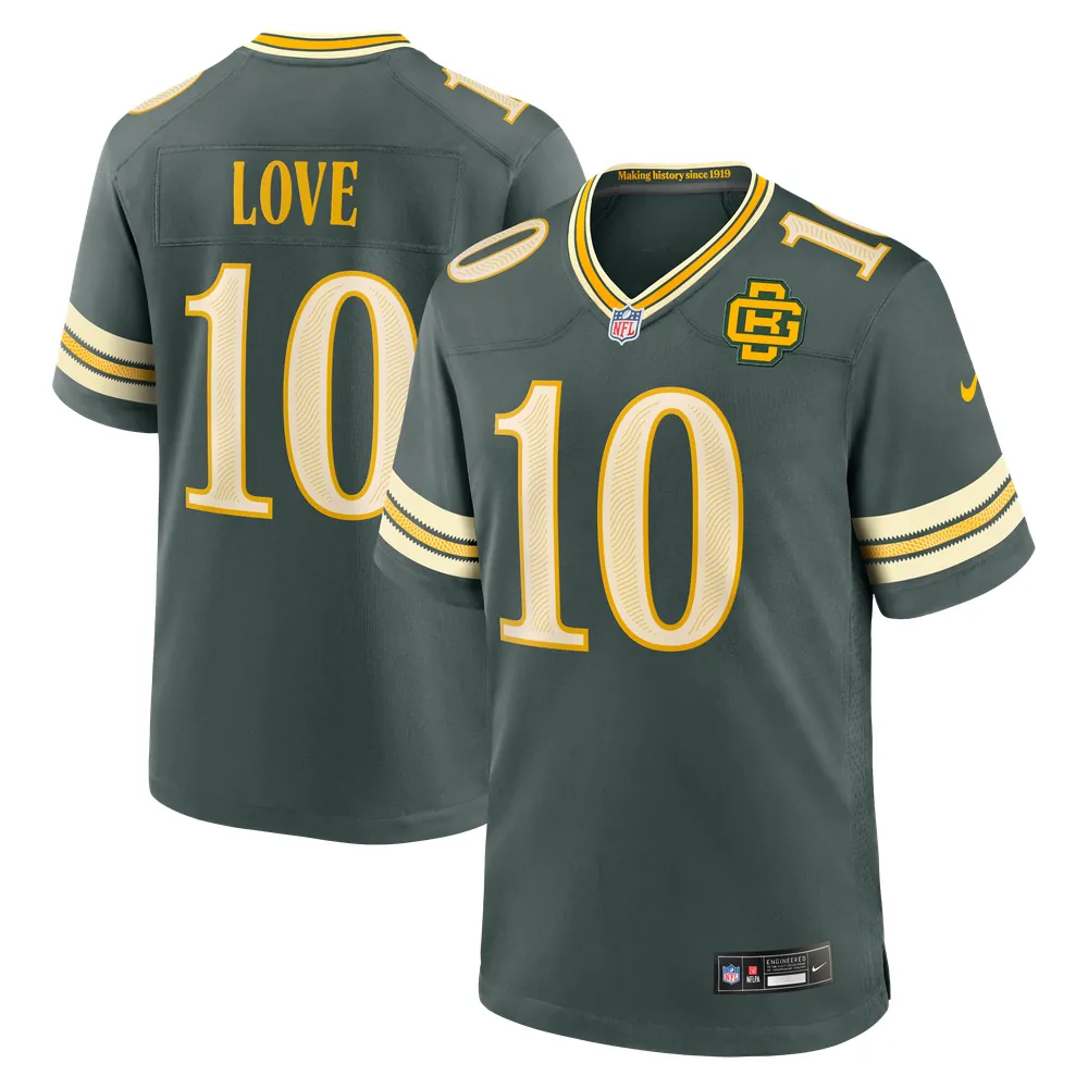 Jordan Love Green Bay Packers Nike 2026 Rivalries Collection Game Jersey - Green