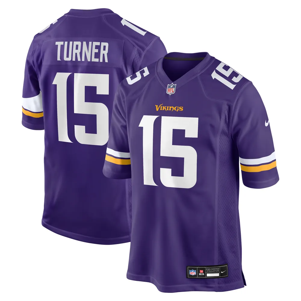 Dallas Turner Minnesota Vikings Nike  Player Game Jersey - Purple