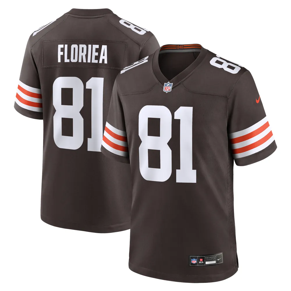 Luke Floriea Cleveland Browns Nike Team Game Jersey -  Brown