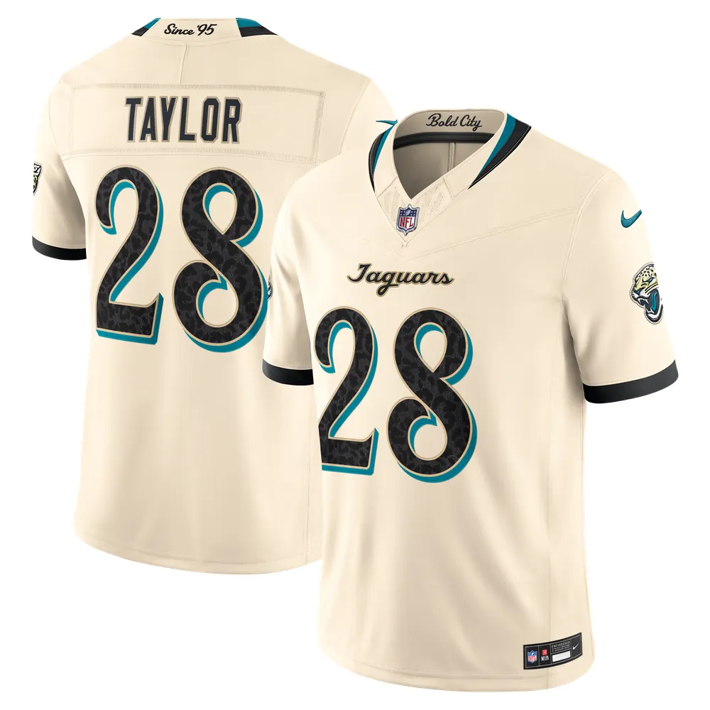 Fred Taylor Jacksonville Jaguars Nike 2026 Rivalries Collection Stitched Limited Jersey - Natural
