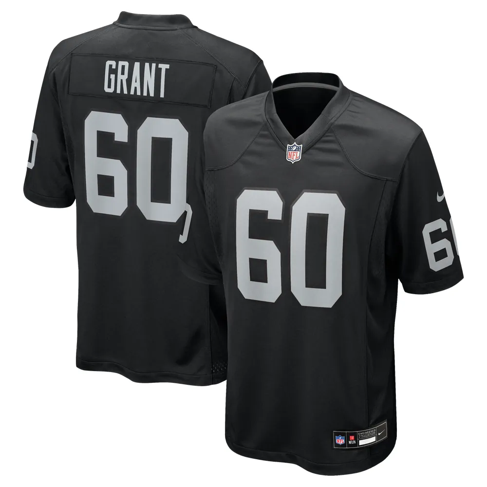 Charles Grant Las Vegas Raiders Nike Team Game Jersey -  Black