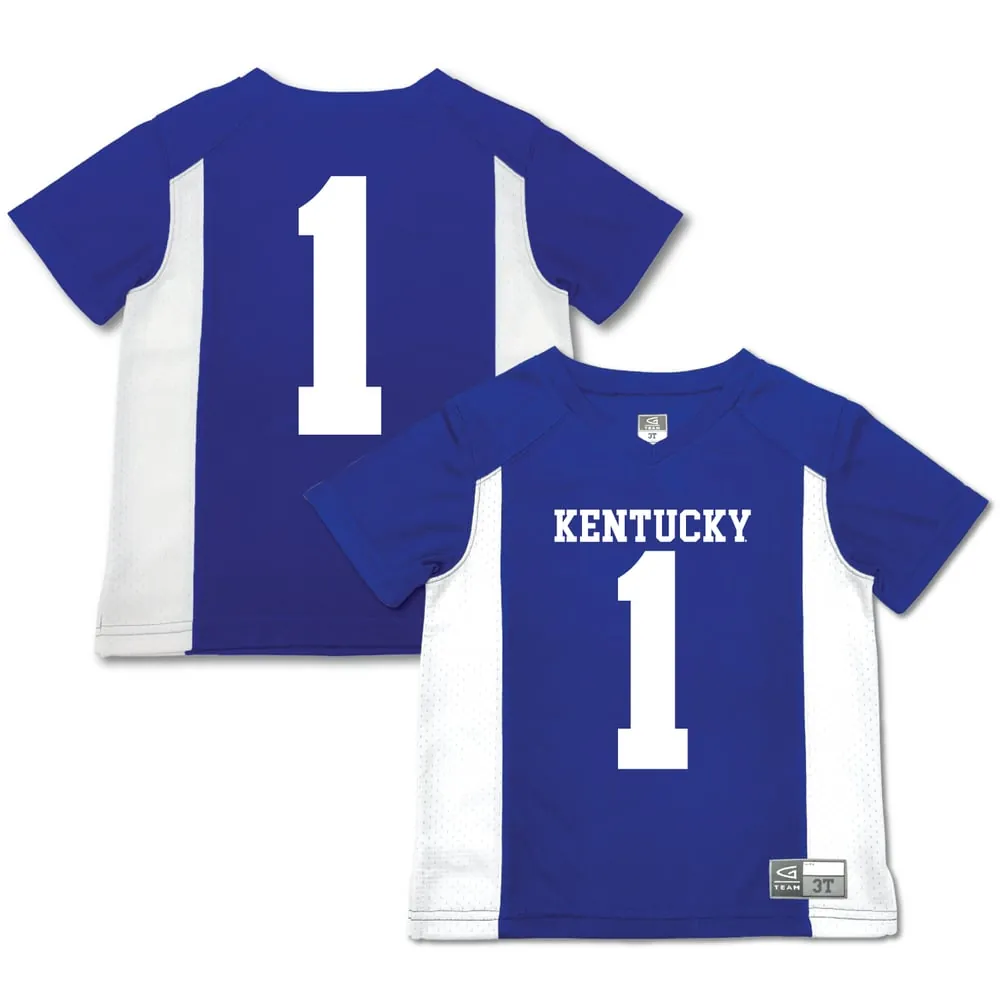 #1 Kentucky Wildcats Garb Toddler Football Jersey - Royal