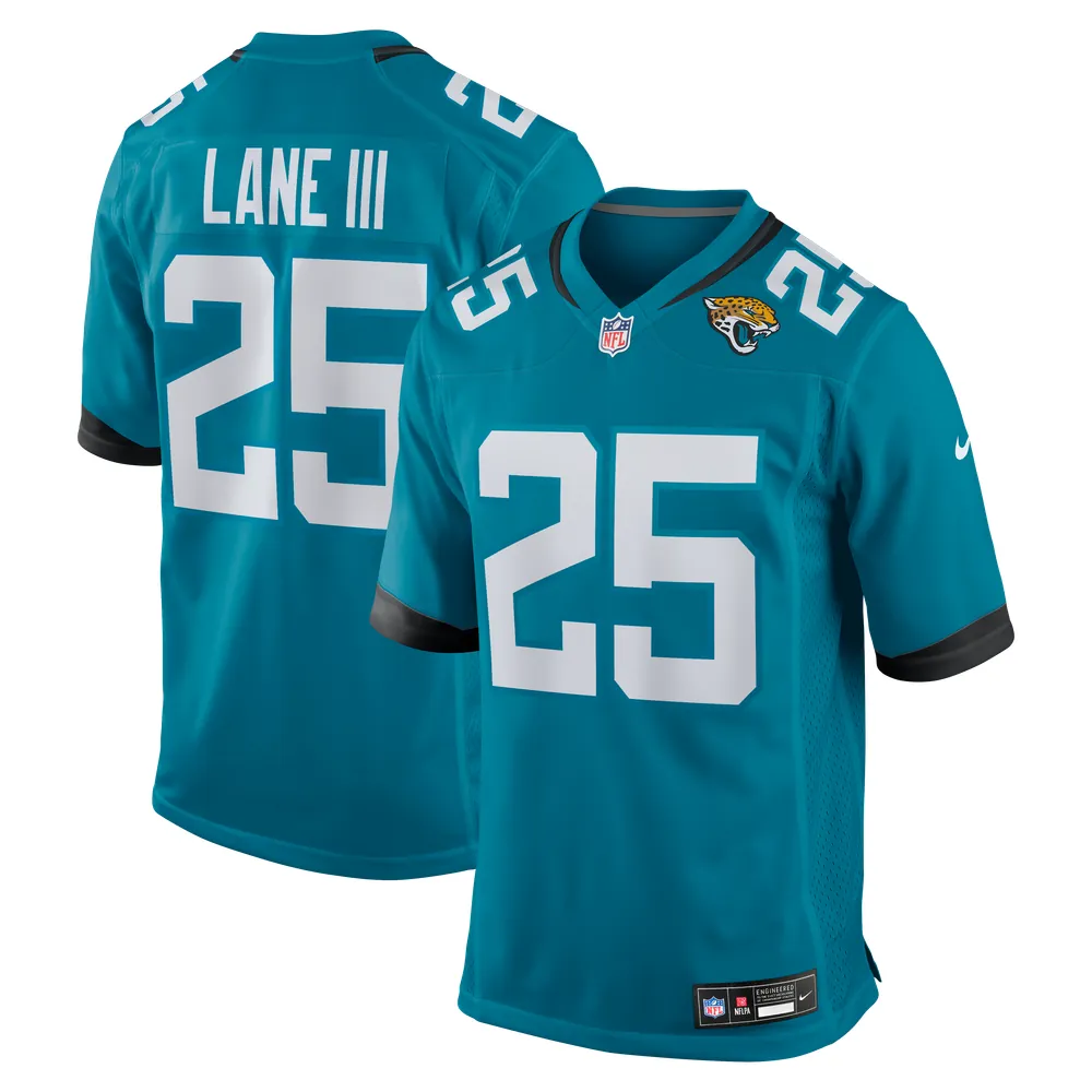 Rayuan Lane III Jacksonville Jaguars Nike Team Game Jersey -  Teal