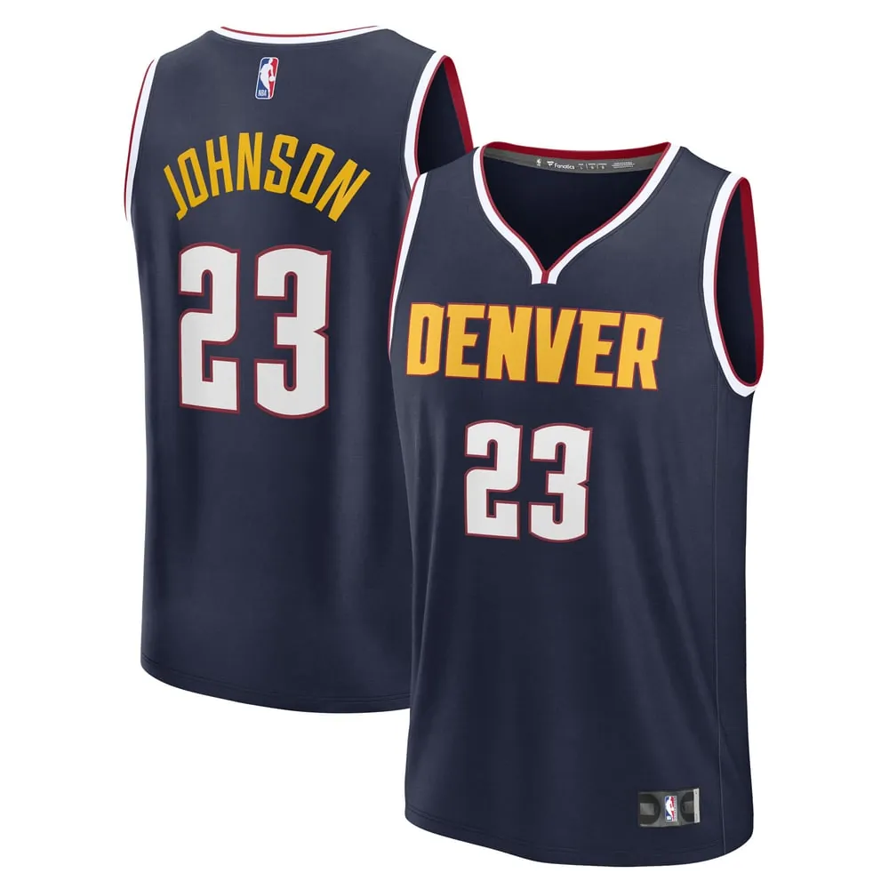 Cameron Johnson Denver Nuggets Fanatics Fast Break Replica Jersey - Navy - Icon Edition