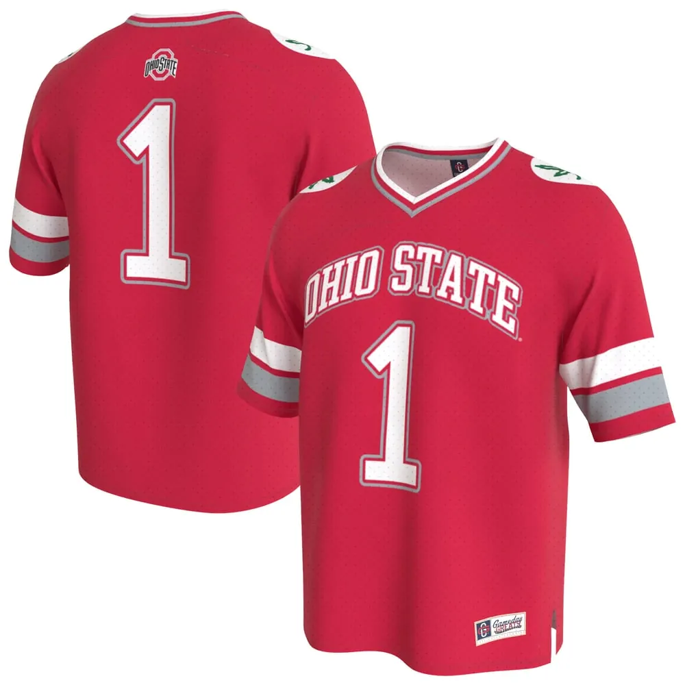 Ohio State Buckeyes GameDay Greats Unisex Lightweight Collegiate Football Fashion Jersey - Scarlet