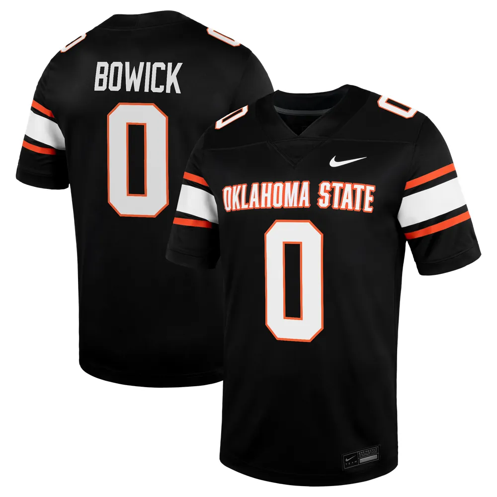 Justin Bowick Oklahoma State Cowboys Nike Alternate Game Jersey - Black