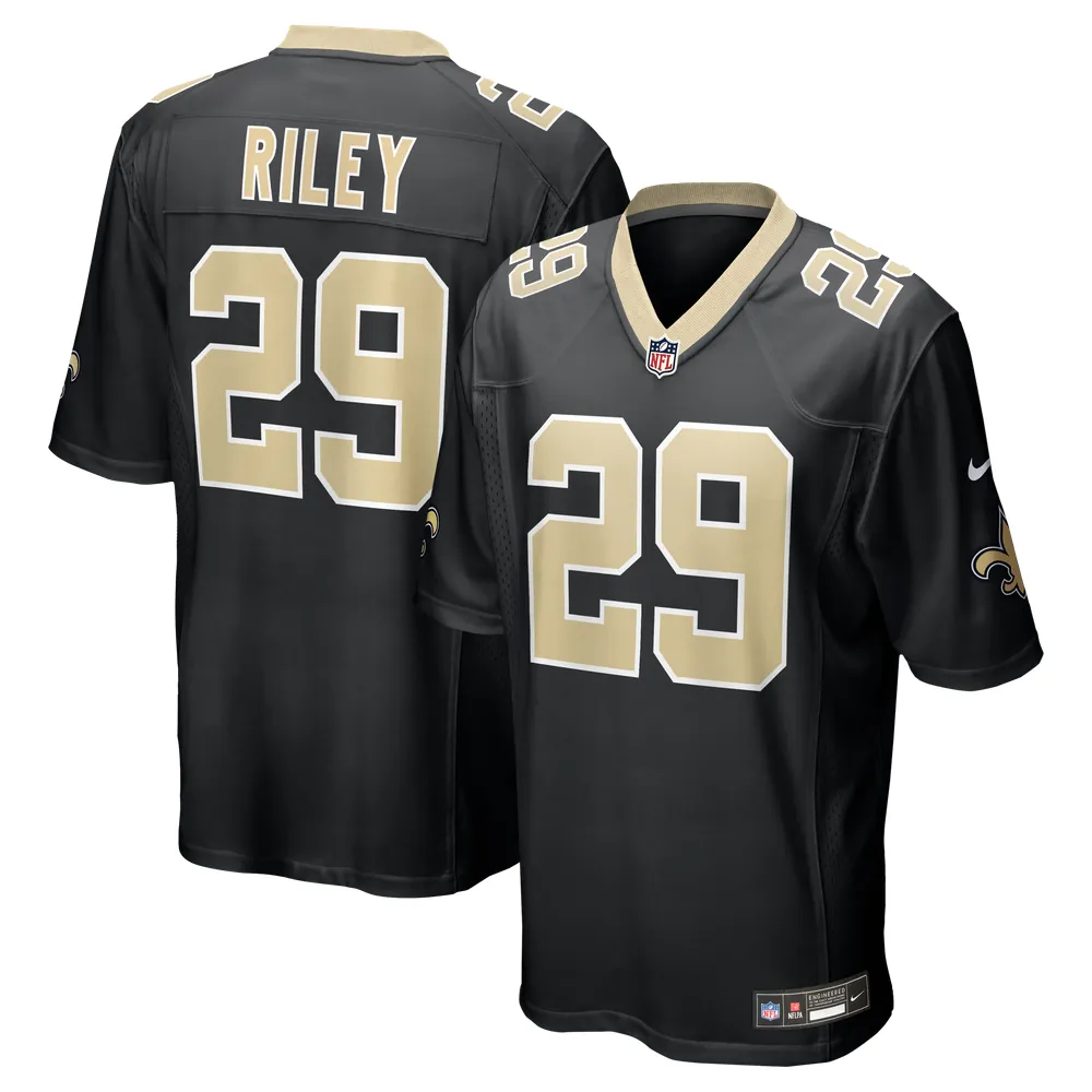 Quincy Riley New Orleans Saints Nike Team Game Jersey -  Black