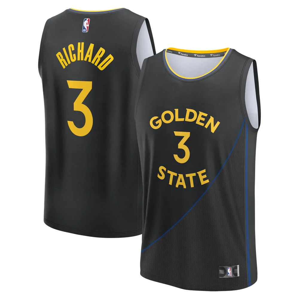 Will Richard Golden State Warriors Fanatics Fast Break Replica Player Jersey - Statement Edition - Black