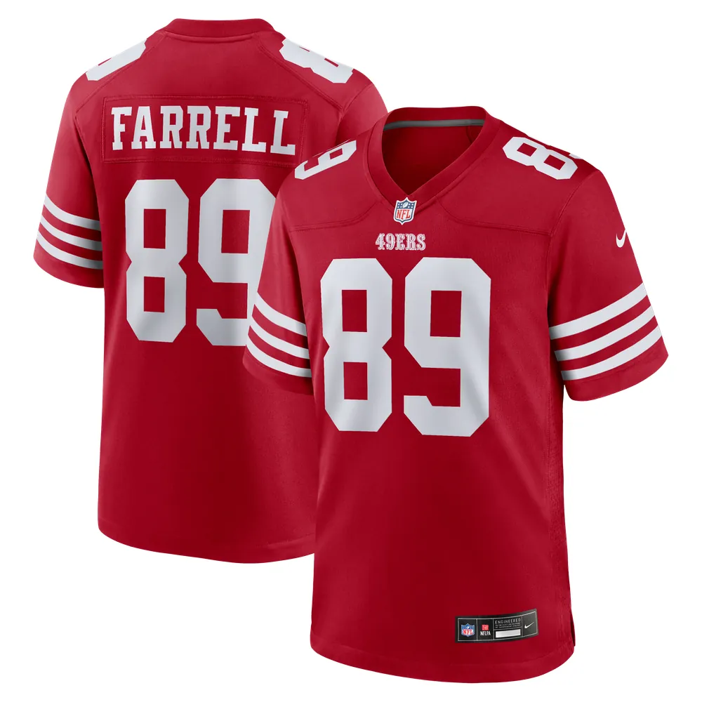 Luke Farrell San Francisco 49ers Nike Team Game Jersey -  Scarlet